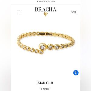Bracha Mali Cuff Gold Bracelet